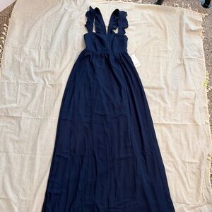 MUMU Weddings Navy Bridesmaid Dress. XS NWT